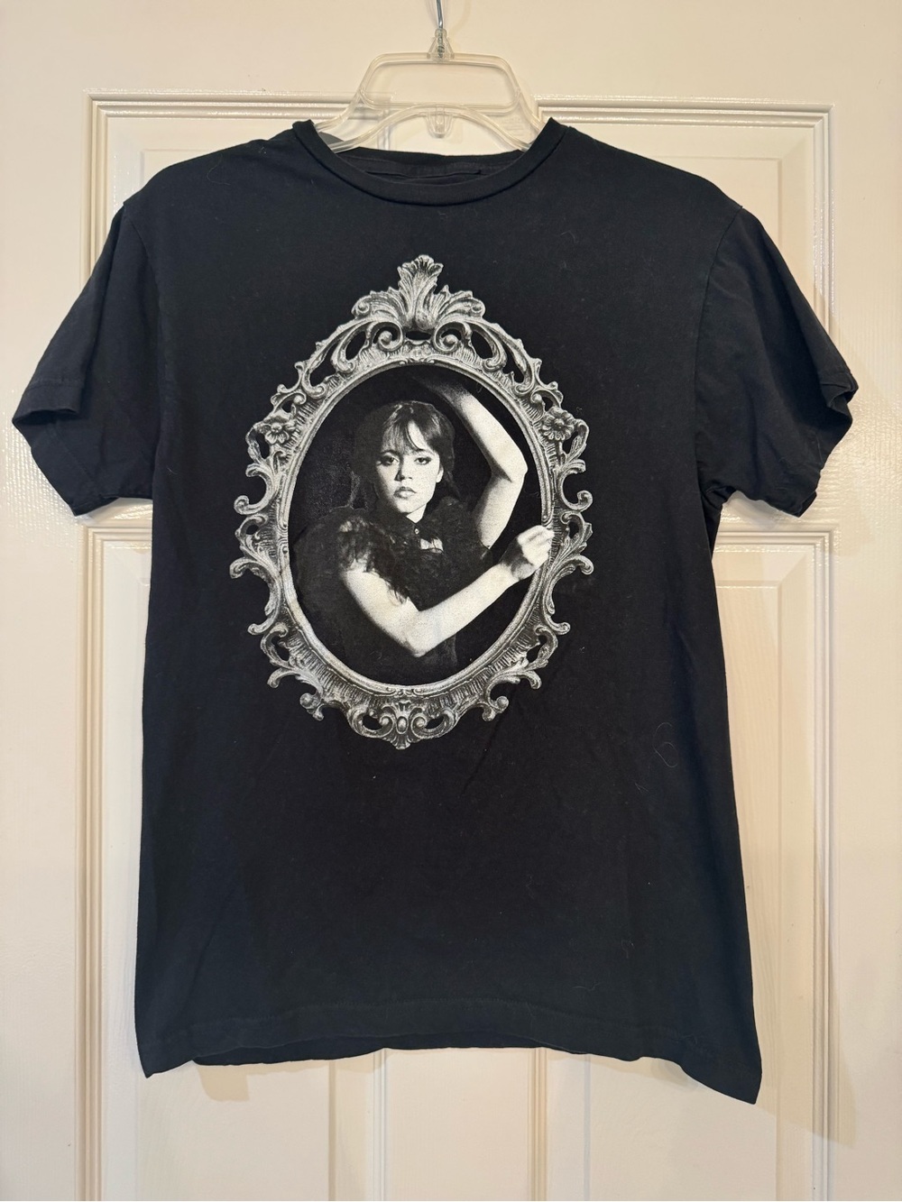 Hot Topic Wednesday Addams Black Graphic Portrait Tee